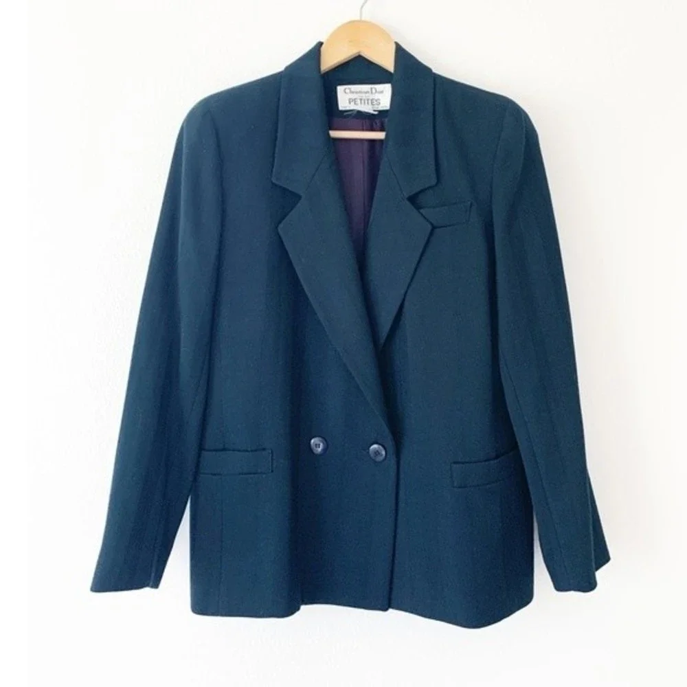Christian Dior 100% Wool Double Breasted Blazer